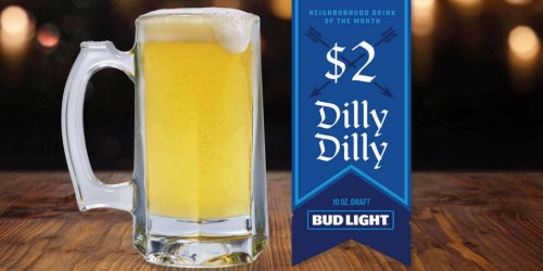 Applebee’s Bud Light on Draft Only $2