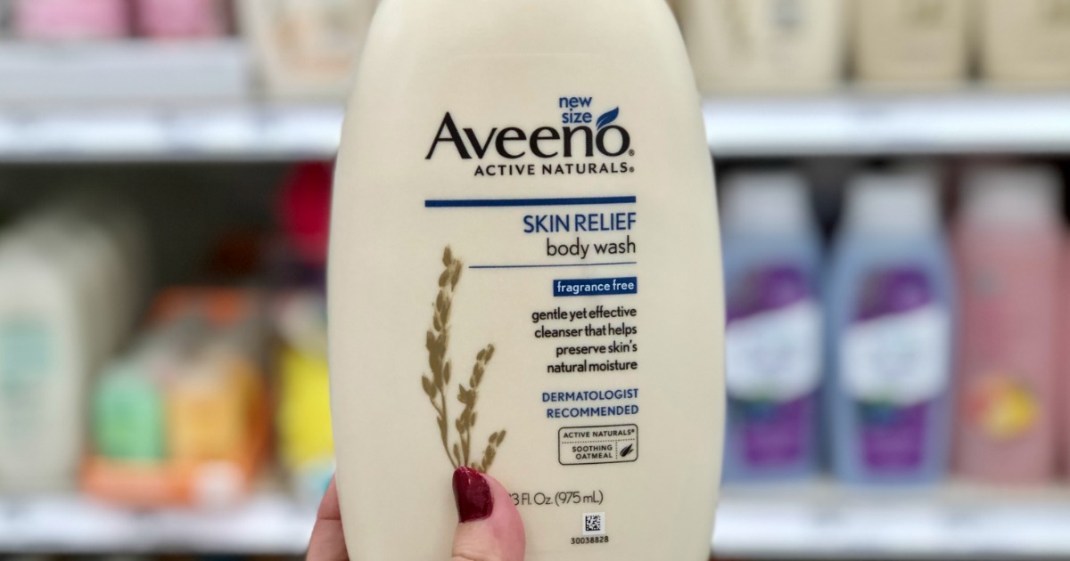 Aveeno Body Wash 36oz Refill Only 6.45 Shipped on Amazon Relieves & Soothes Dry Skin Hip2Save