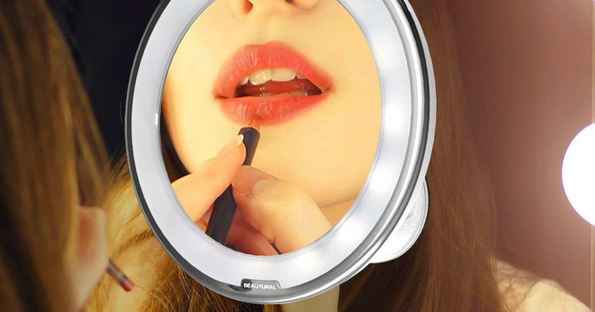 Beautural 10x Magnifying Lighted Vanity, Beautural 10x Magnifying Led Lighted Makeup Mirror