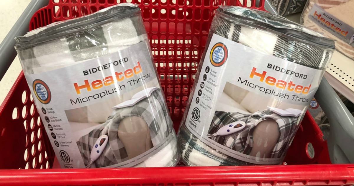 Biddeford Heated Plush Throw Just 17.99 Shipped on