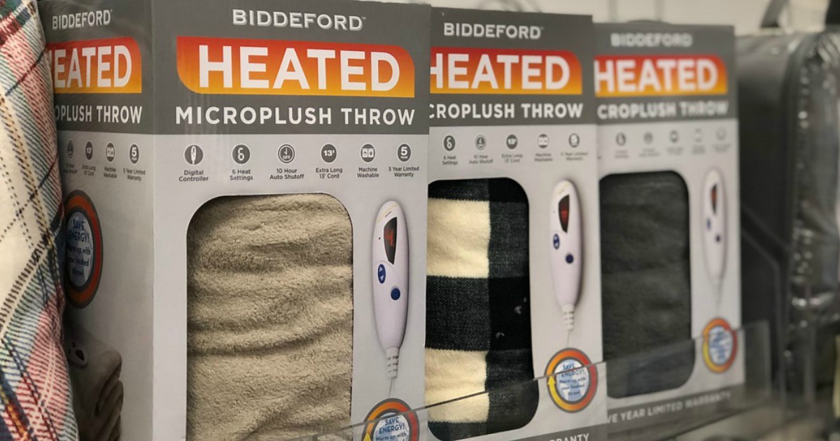 Kohls biddeford heated discount blanket