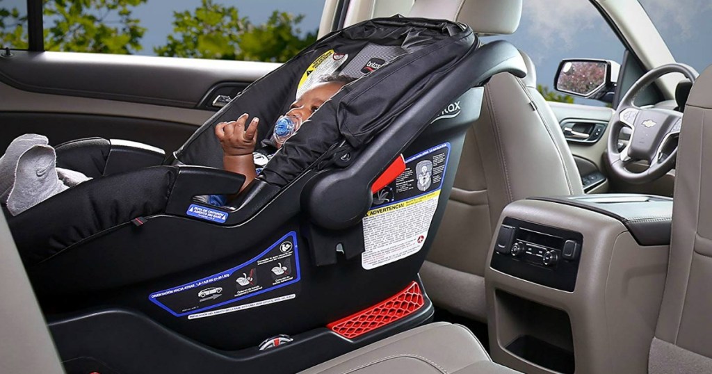 baby in Britax car seat 