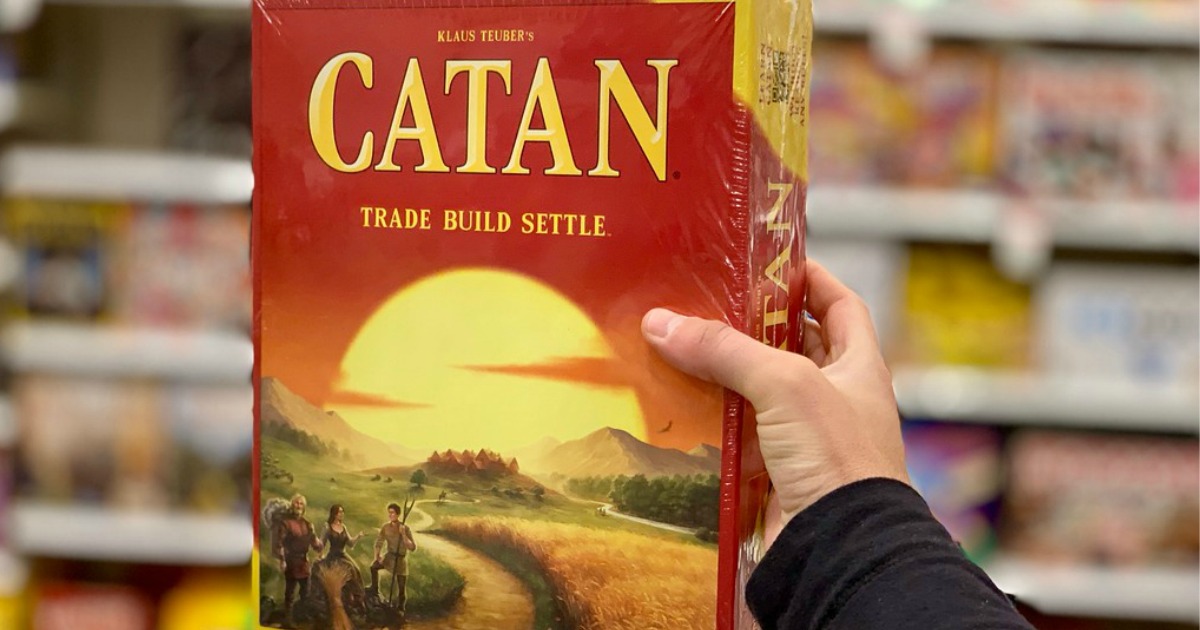 Catan board game in retailer aisle