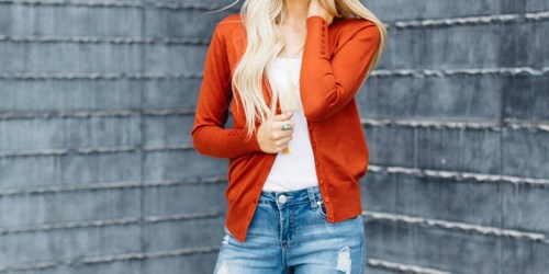 50% Off Women’s Sweaters & Cardigans + Free Shipping