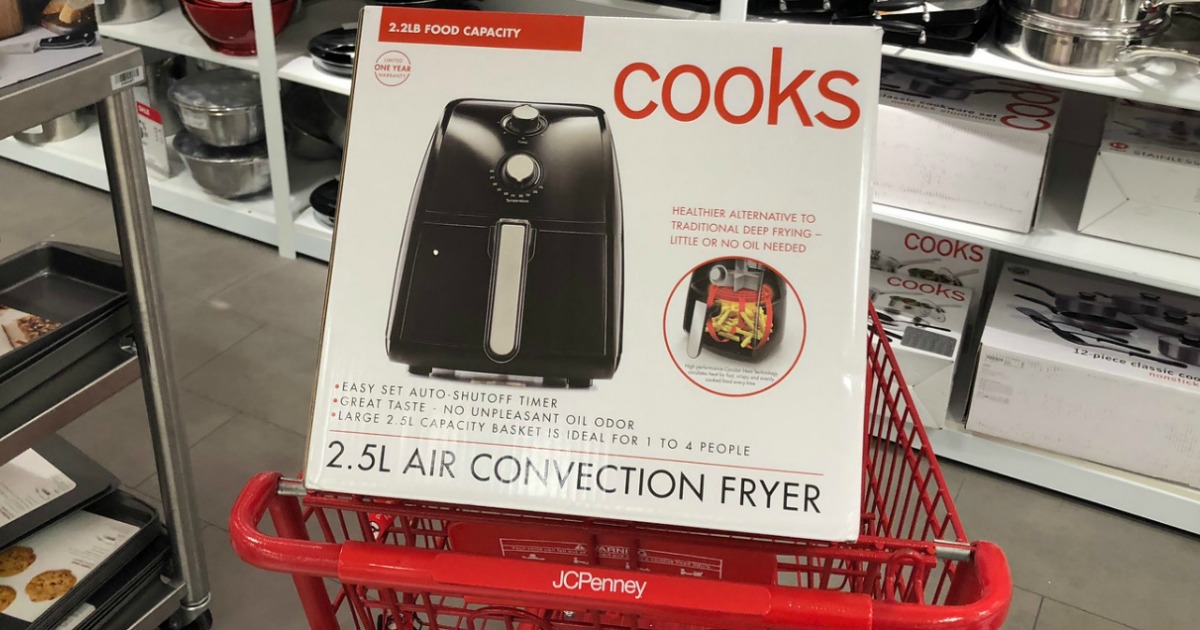 2.5L Cooks air fryer in JCP shopping cart