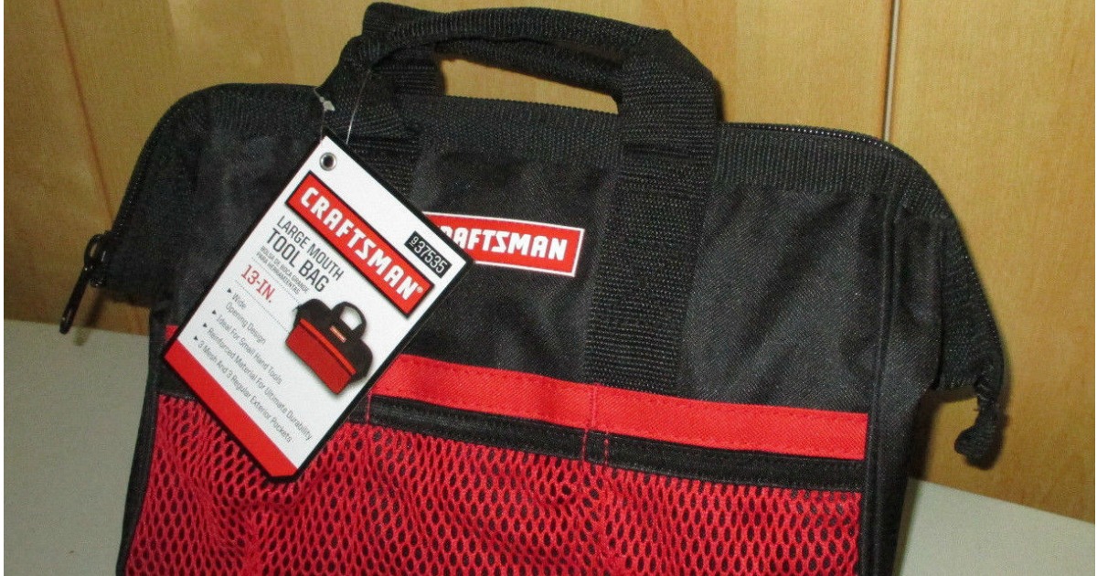 Craftsman 6-Pocket Wide Mouth Tool Bag Only $4.99 at Ace Hardware 