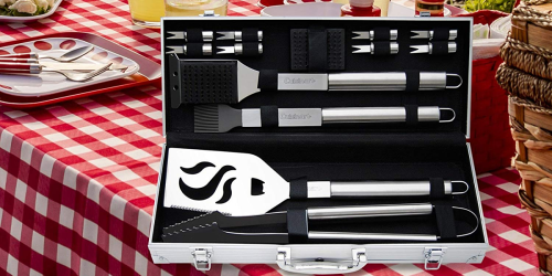 Amazon: Cuisinart Deluxe 14-Piece Stainless Steel Grill Set Only $19.54 Shipped + More