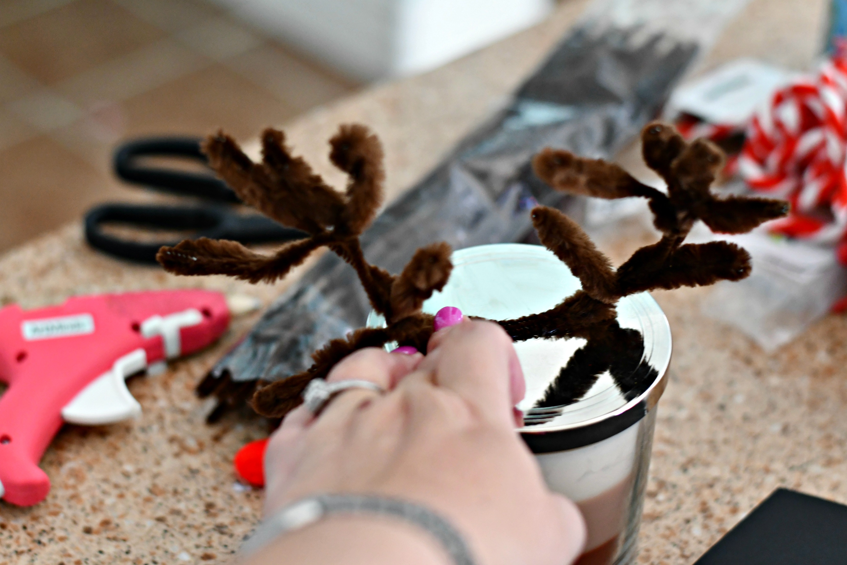  Adding reindeer antlers