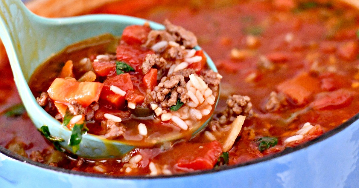 Stuffed Pepper Soup - Tastes Just Like Stuffed Peppers