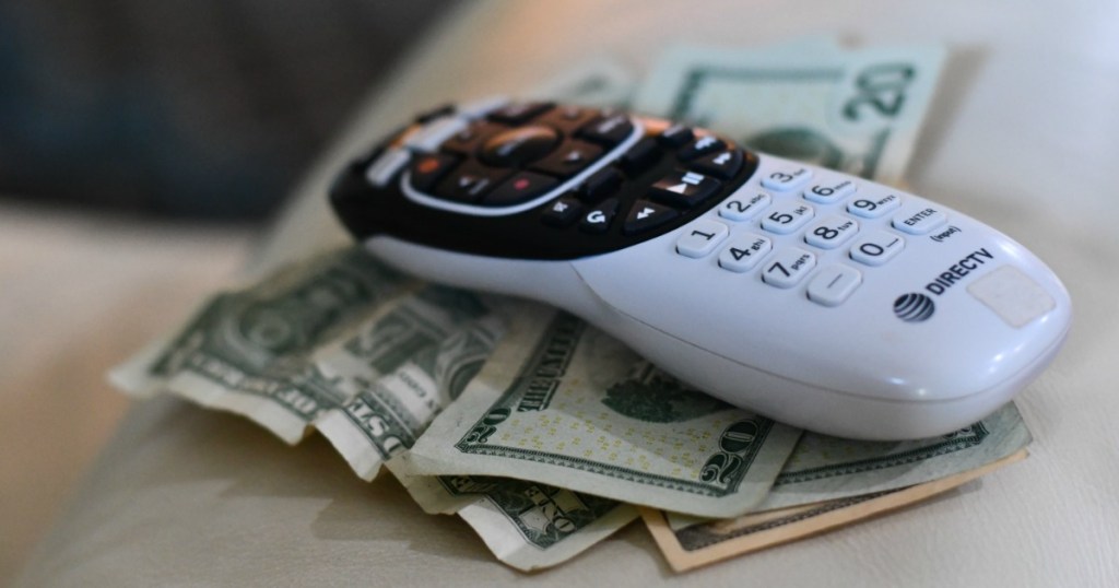 Directv Saved Phone Call Remote Control On Money Bills