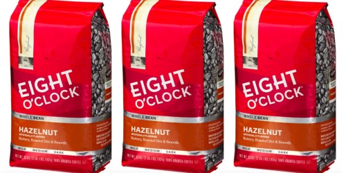 Amazon: Eight O’Clock Hazelnut Whole Bean Coffee 33oz Bag Only $9.90 Shipped