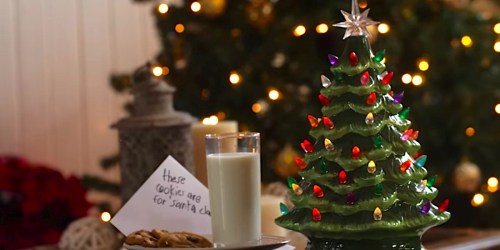 Save on Ceramic Tabletop Christmas Trees + Score Free Shipping
