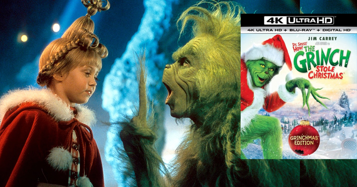 Dr. Seuss' How The Grinch Stole Christmas 4K UHD + Blu-ray + Digital HD ...