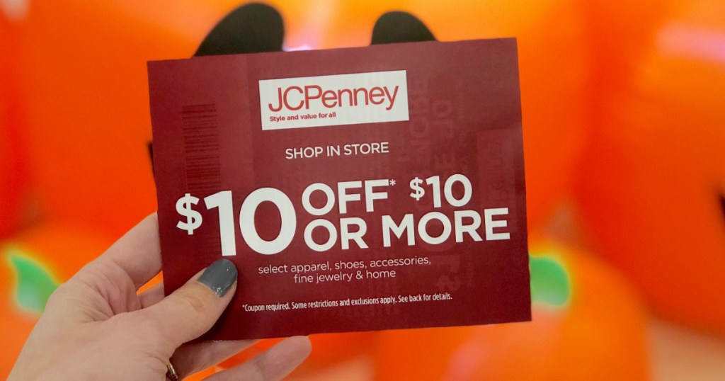 JCPenney Coupon Giveaway 10, 100 or 500 Off InStore Purchase