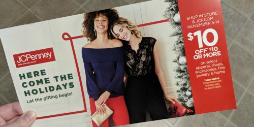 Possible $10 Off $10+ JCPenney Purchase Coupon (Check Your Mailbox)
