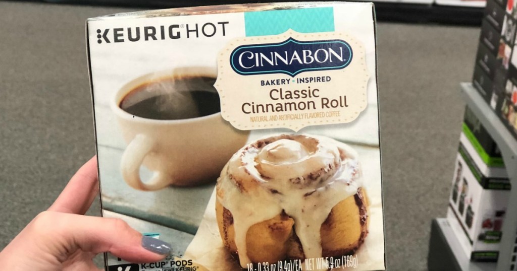 keurig hot cinnabon classic cinnamon roll k-cups