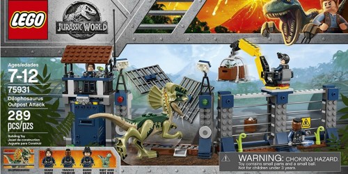 Walmart.com: LEGO Jurassic World Dilophosaurus Outpost Attack Set Only $25.99 (Regularly $40)