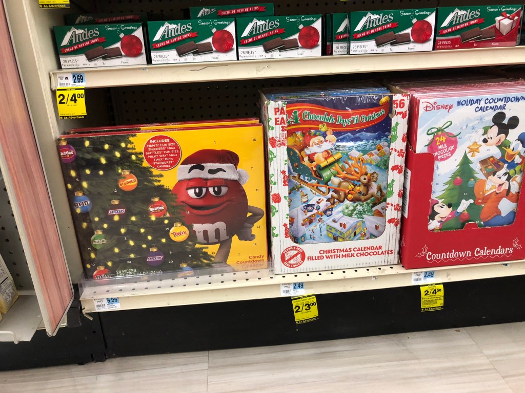 M&M's Candy Countdown Calendars Just 5 Each at Rite Aid (Regularly 10)