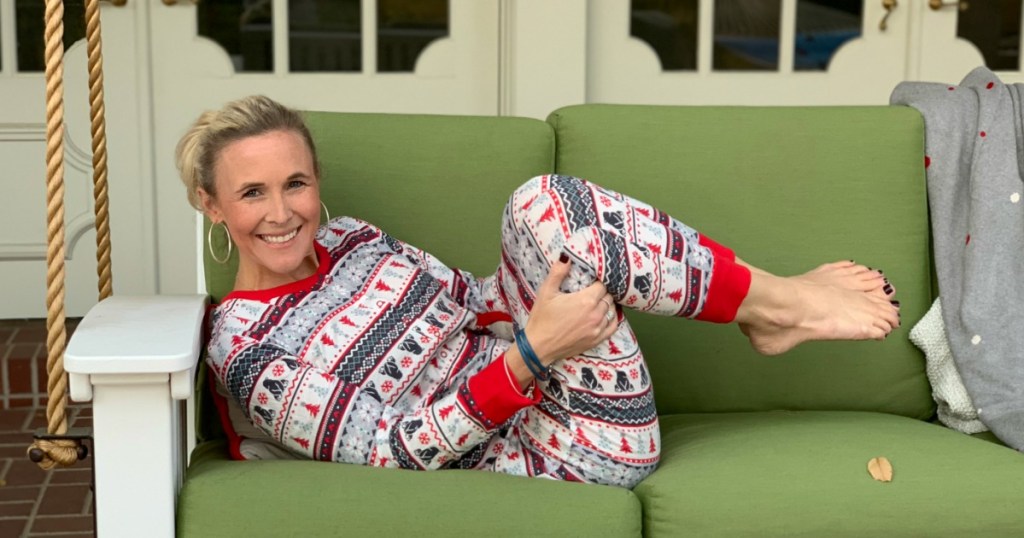 Collin Wearing Kohl's Matching Family Christmas Pajamas 