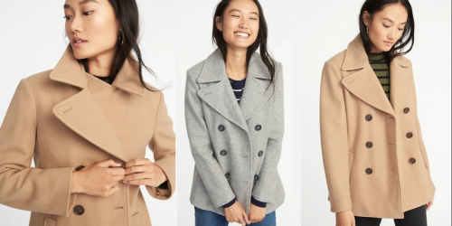 Old Navy Women’s Peacoat Just $25 (Regularly $60)