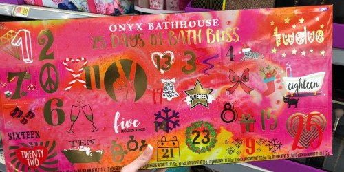 25 Days of Bath Bliss Advent Calendar Available at Walmart (Includes Bath Bombs, Fizzing Salts & More)