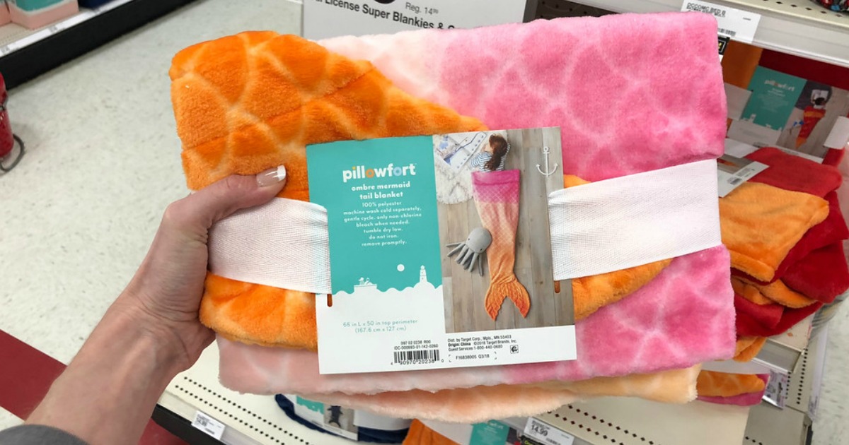 Pillowfort Mermaid or Shark Tail Blanket Just 10 Shipped at