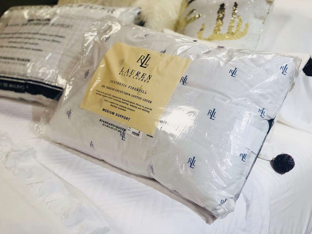 Ralph Lauren Down Alternative Logo Pillows as low as 5.99 at Macy's