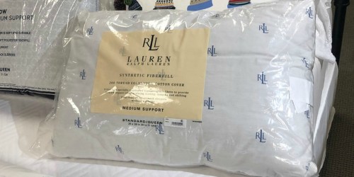 Ralph Lauren Down Alternative Logo Pillows as low as $5.99 at Macy’s (Regularly $20+)