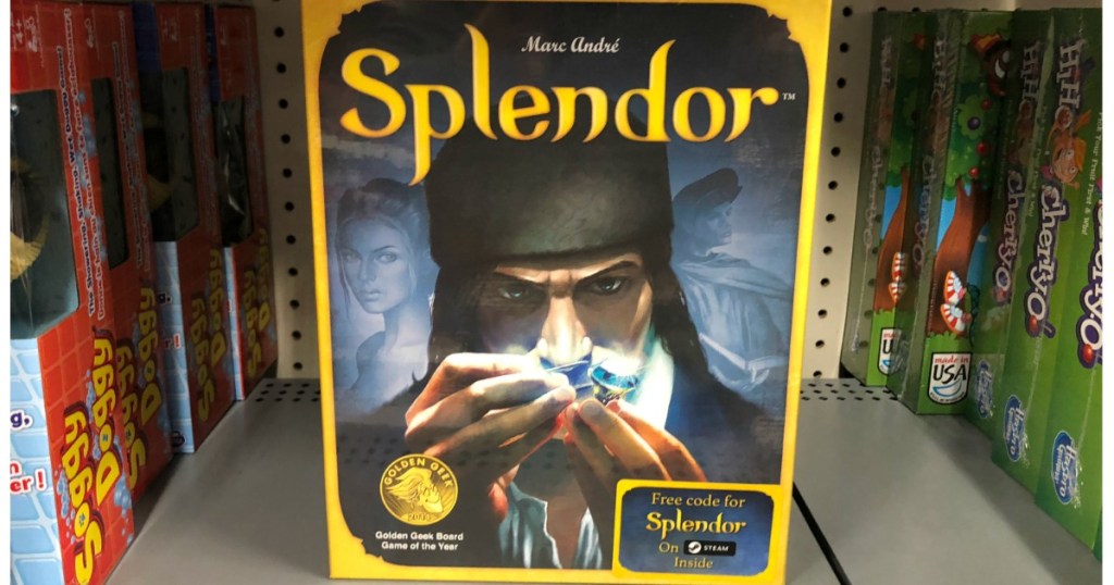 splendor card game on store shelf