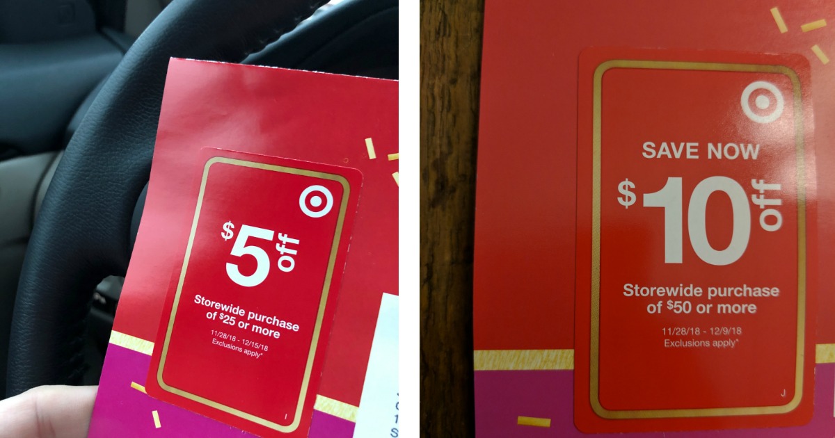 Possible 10 Off 50 Or 5 Off 25 Target Purchase Coupon Check Mailbox   Target Coupons 