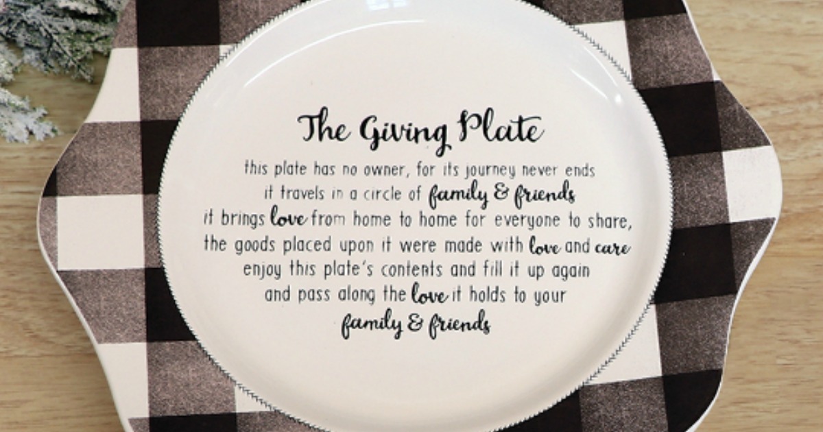The Giving Plate Only 9.99 on Zulily (Regularly 26+) Promotes