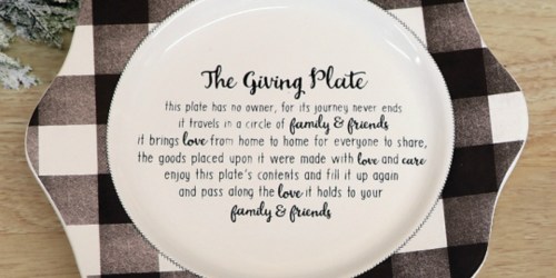 The Giving Plate Only $9.99 on Zulily (Regularly $26+) – Promotes Paying it Forward