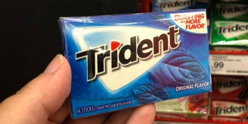 Possibly Free Trident Gum Single Pack After Cash Back