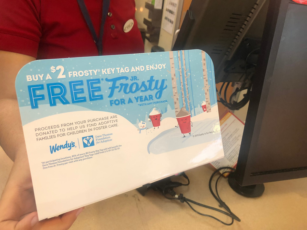 Wendy’s Frosty Key Tag Just 2 InStore or Online = FREE Frosty w