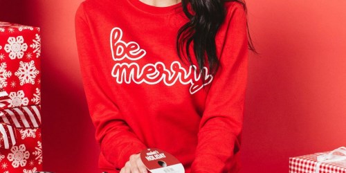 FREE Be Merry Sweatshirt with any $30 Cents of Style Order + Free Shipping