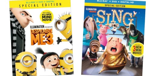 Best Buy: Blu-ray Combo Packs Only $5.99 Shipped (Despicable Me 3, Sing, & More)