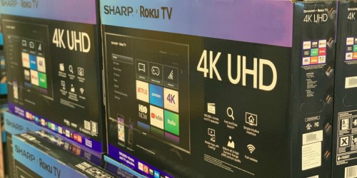 Sharp 55″ Smart 4K UHD Roku TV Just $199.99 Shipped at Best Buy (Regularly $450)
