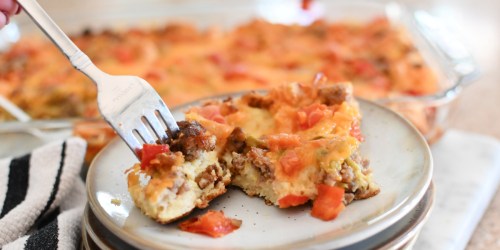 Our Make-Ahead Egg & Sausage Breakfast Casserole Recipe is Perfect for Brunch!