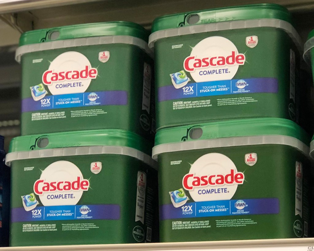 Cascade complete sittin on a store shelf