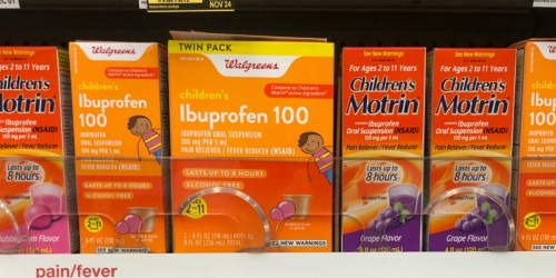 Children’s’ Ibuprofen Twin Pack Only $2.49 Each After Walgreens Rewards + More