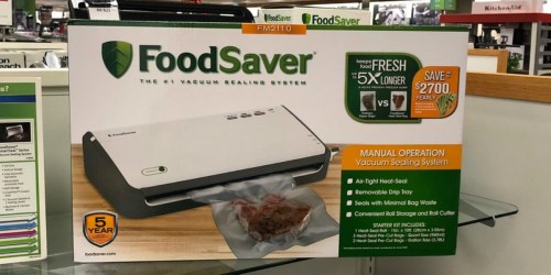 FoodSaver Vacuum Sealer System $35.99 Shipped After Rebate + $10 Kohl’s Cash (Better Than Black Friday)