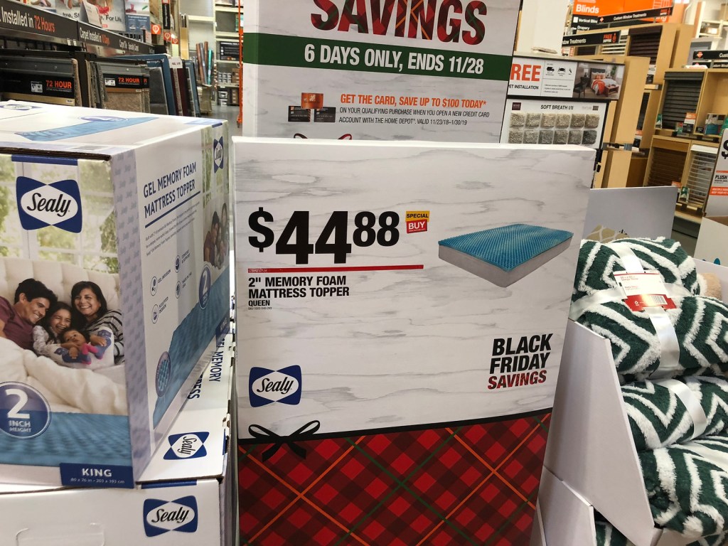home depot sealy topper