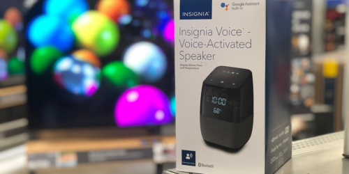 Insignia Bluetooth Speaker & Alarm Clock w/ Google Assistant Only $19.99 Shipped (Regularly $100)