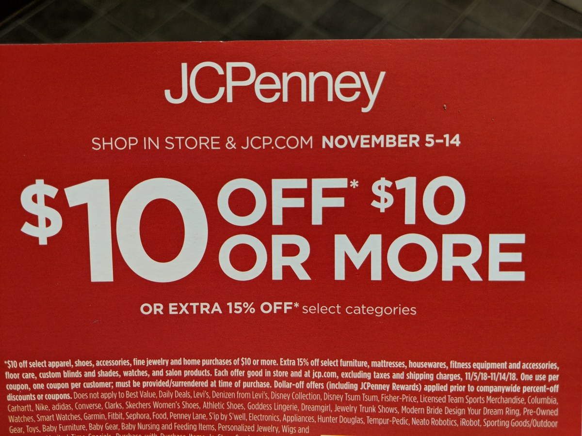 Possible 10 Off 10+ JCPenney Coupon (Check Your Mailbox)