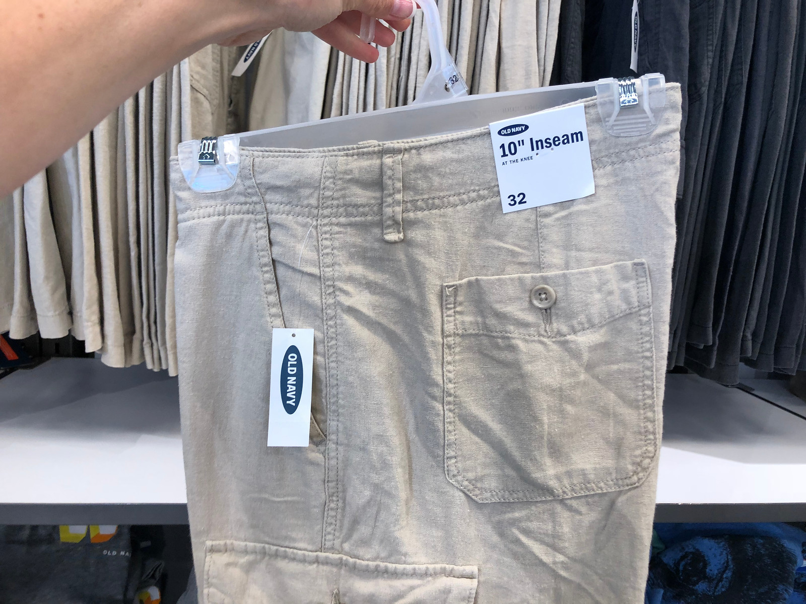 old navy mens cargo shorts