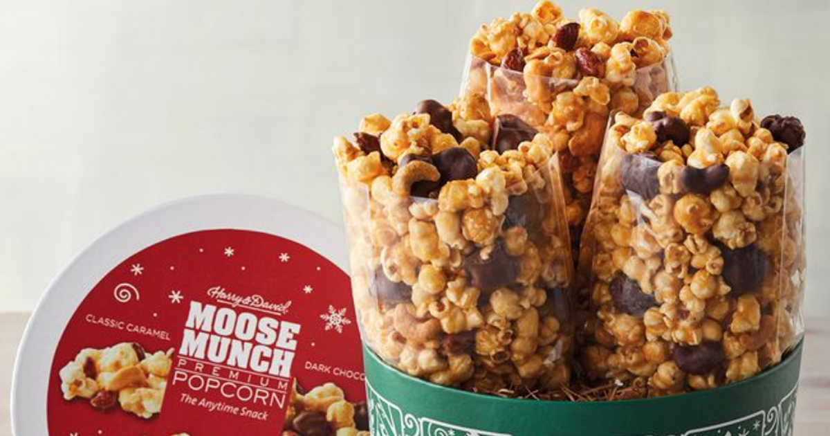 50 Off Harry & David + FREE Shipping = Moose Munch Popcorn Holiday
