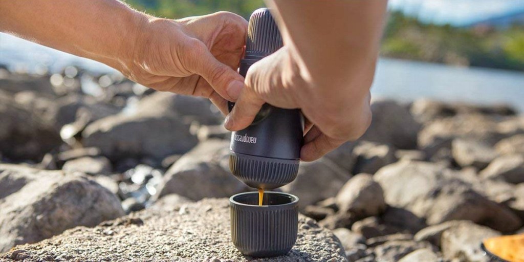gift guide for coffee lovers — on the go espresso with nanospresso maker