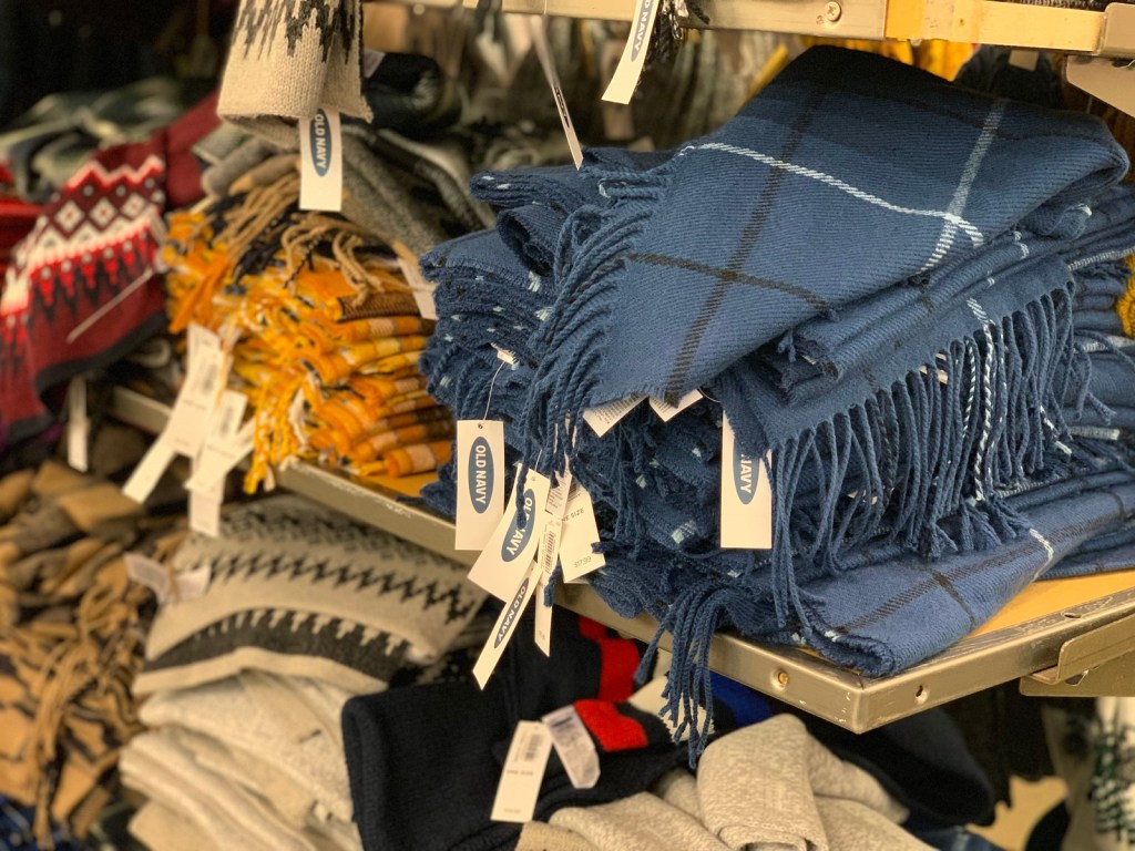 old navy flannel scarf