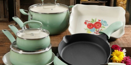 The Pioneer Woman 17-Piece Cookware Combo Set Only $59 Shipped (Regularly $120)