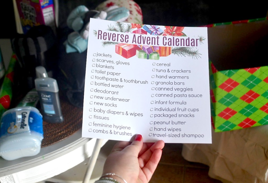 Reverse Advent Calendar Unique Way to Give Back at Christmas